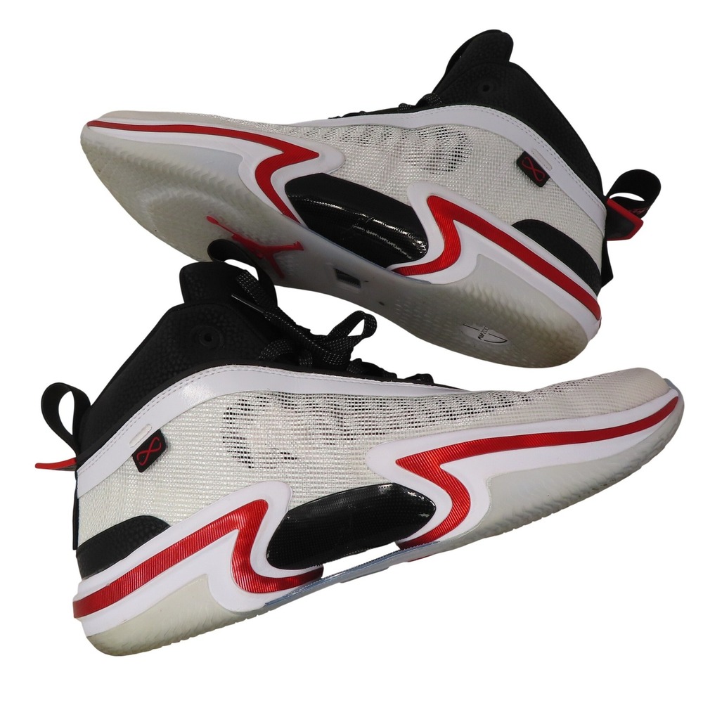 Nike Air Jordan 36 Psychic Energy Black White Red Mens Size 16 CZ2650-100 - Picture 7 of 16